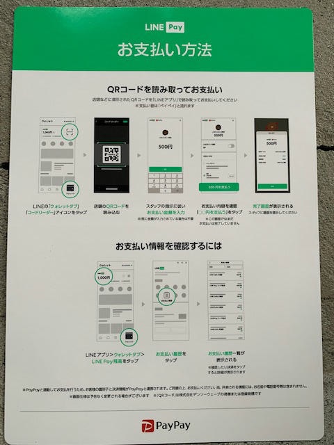 LINE PAy支払方法