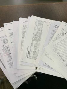 仕入先からの書類