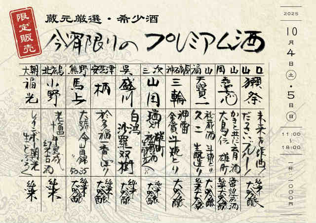 福山城　酒肴祭　チケット
販売